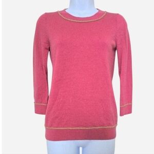 Boden Wool Crewneck Pink Pullover Sweater Womens Size 4